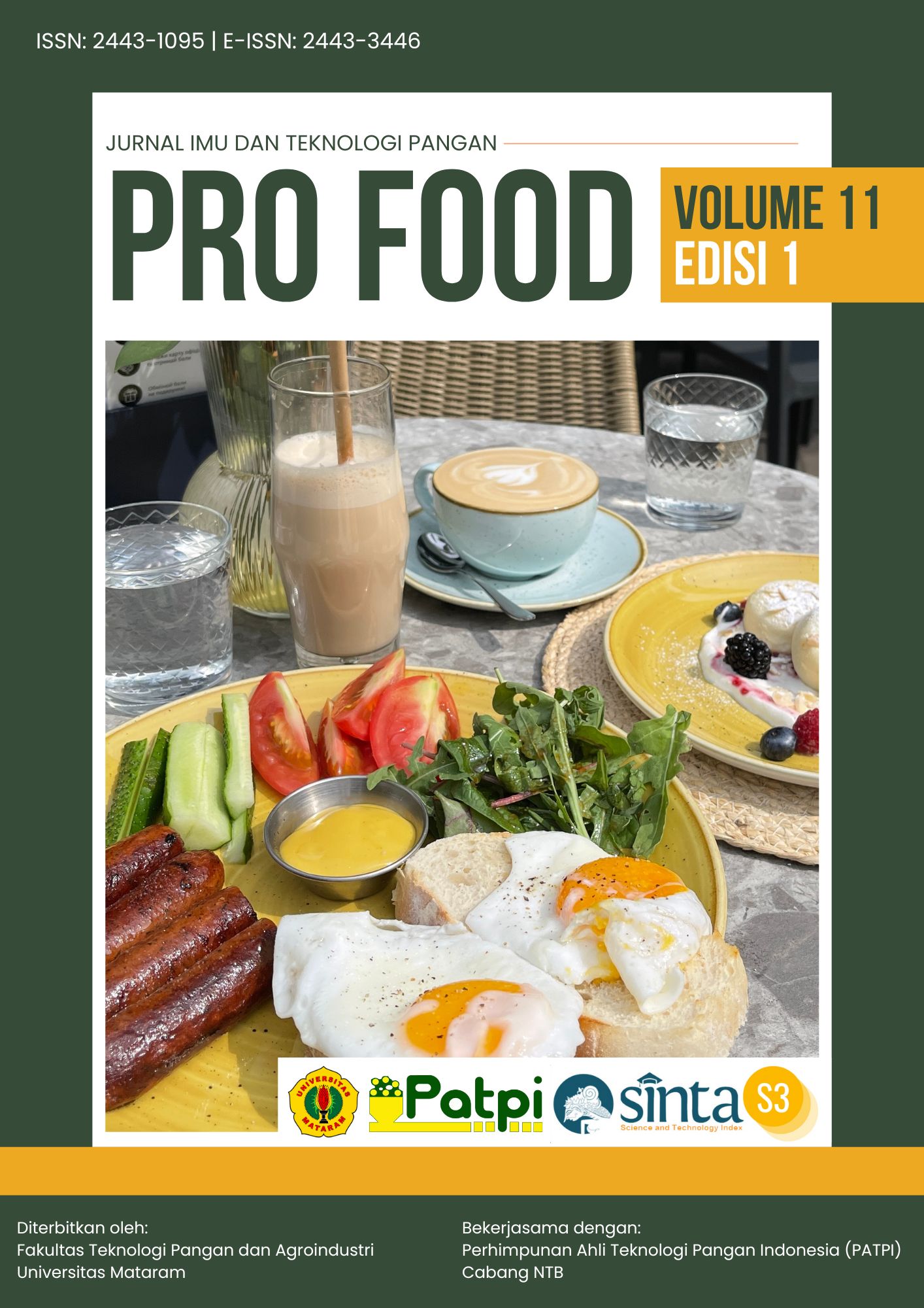 Pro Food Volume 11 Edisi 1